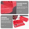 Digital Caliper Box 0 150mm Red Plastic Storage Case Portable Tool Boxes Measuring Instruments Container Protective