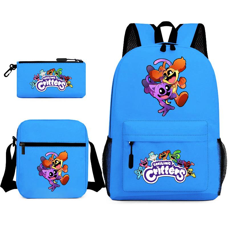 School season starry sky primary school student schoolbag smiling animal leisure backpack