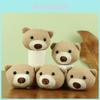 Adorable Teddy Bear Head Plush Toy Accessory Soft Short Plush Pp Cotton Stuffed
