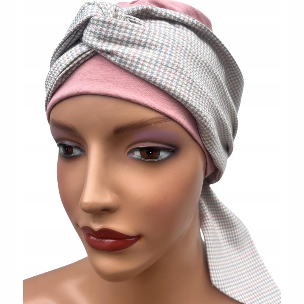 Turban Damski Lena 143-532 Chusta Na Głowę Z Bawełny Także Po Chemioterapii