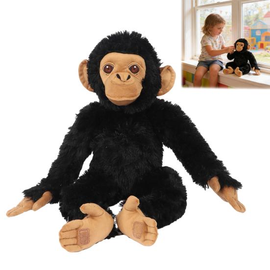 Punch Monkey Plush 20 Inch Soft Stuffed Animal Pillow Emotional Support Zoo Animal Plush Companion for Kids Adults Stress Relief
