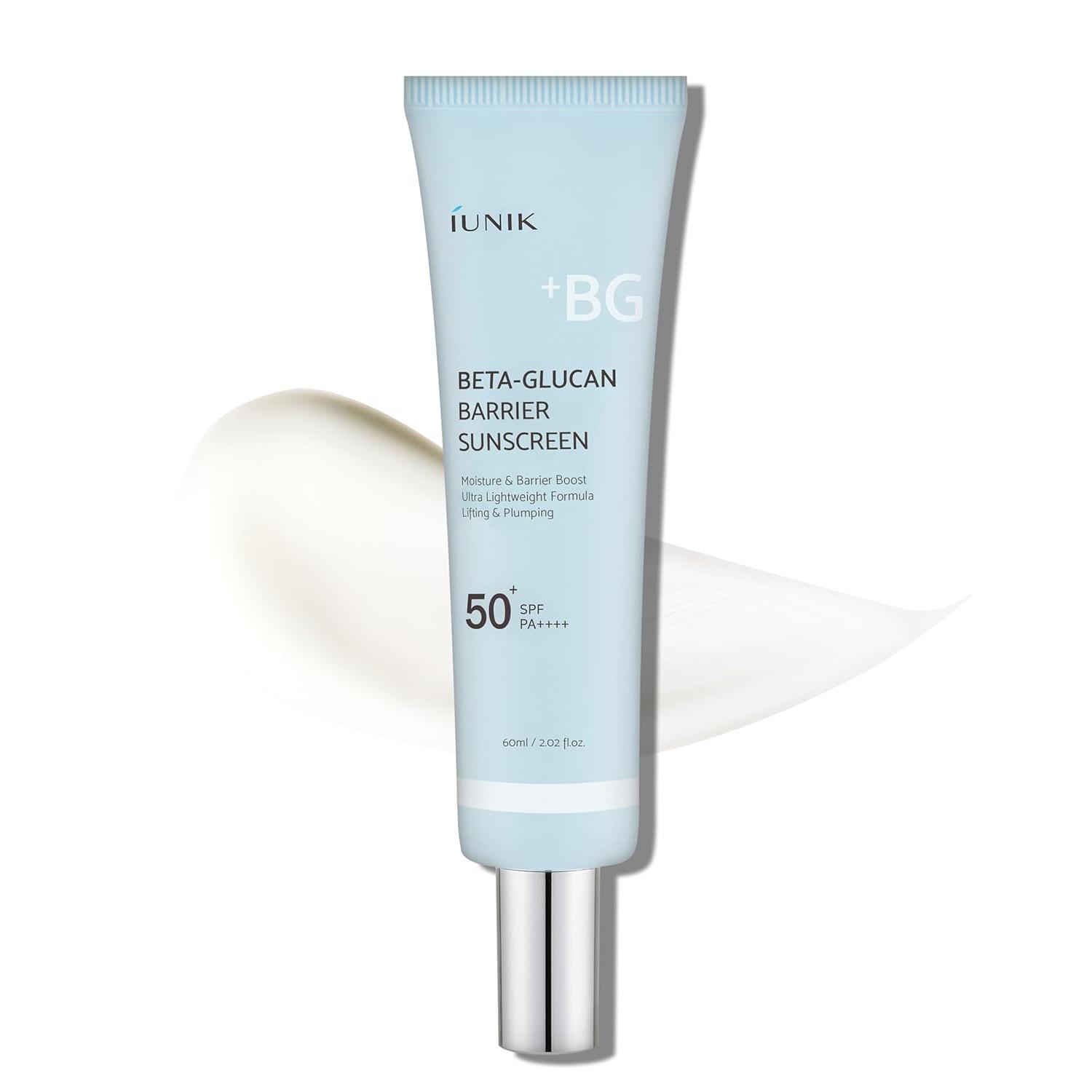 

IUNIK Солнцезащитный крем-барьер с бета-глюканом SPF 50+ PA++++ 60 мл