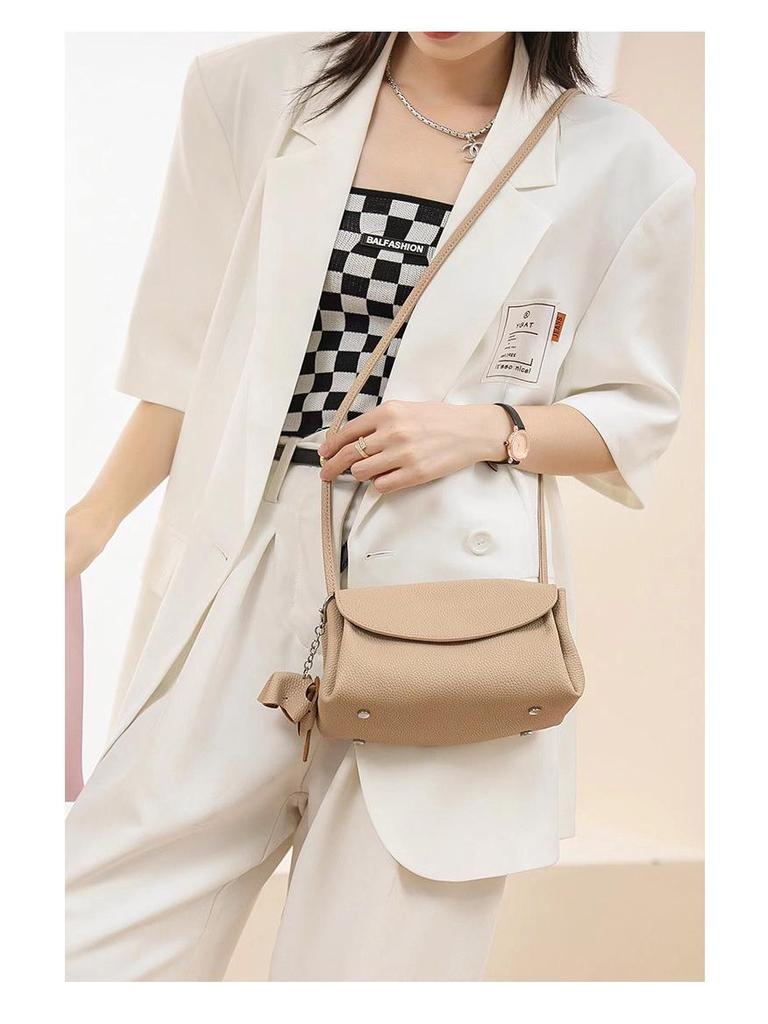 Little Elephant Cartoon Genuine Leather Shoulder Crossbody Bag for Women