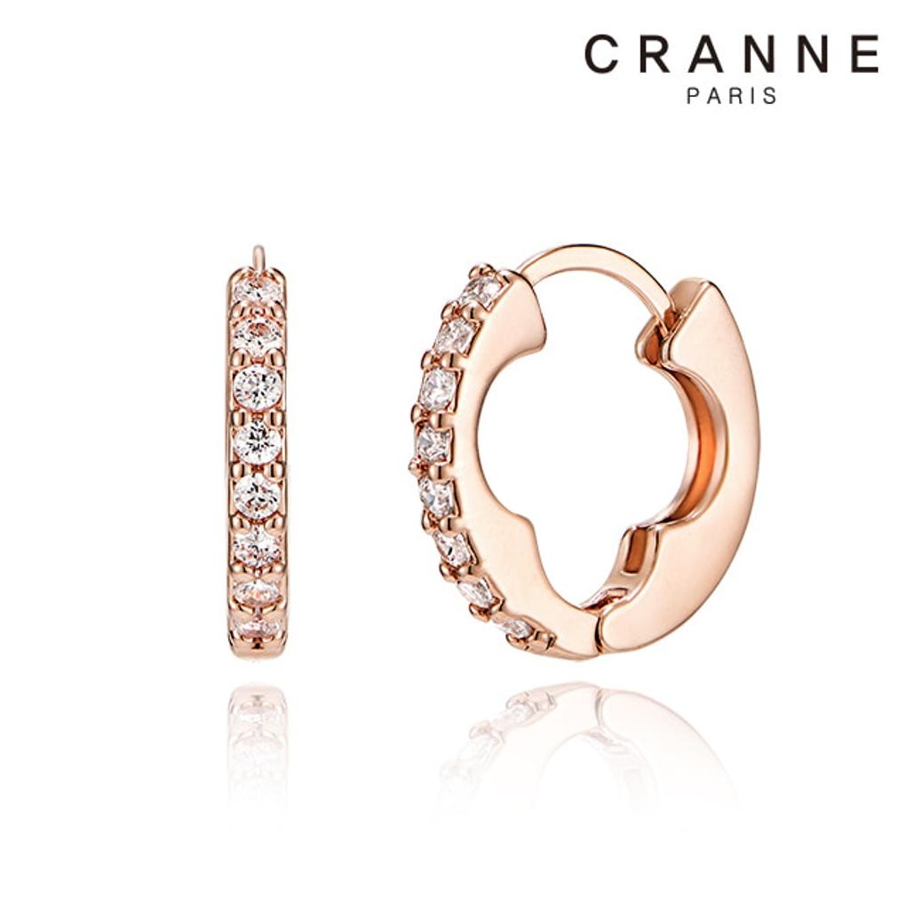 14K Clover One-Touch Earrings (Gold Filled) C24EGF143