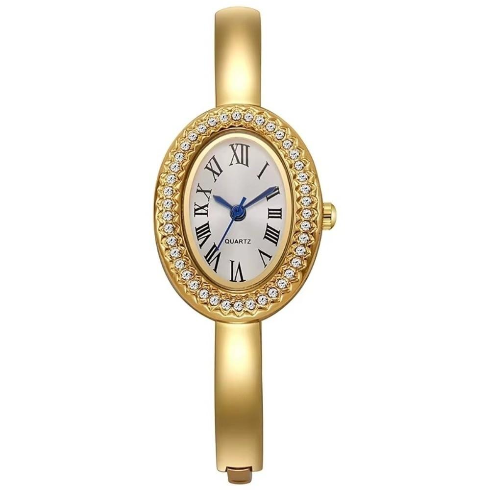 Oval Case Bracelet Wristwatch Adjustable Ladies Wristwatch Casual Quartz Wrist Watch Women