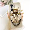 For Infinix Hot 20 4G Case X6826C Fashion Initial Letters Crown Soft Silicone Cover For Infinix Hot 20 Play 20s 20i Hot20 Bumper