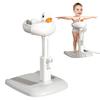 Baby Shower Rack Stand Height Width Adjustable Anti-Slip Bath Tub Holder Duck Design Foldable Portable Toddler Shower Support