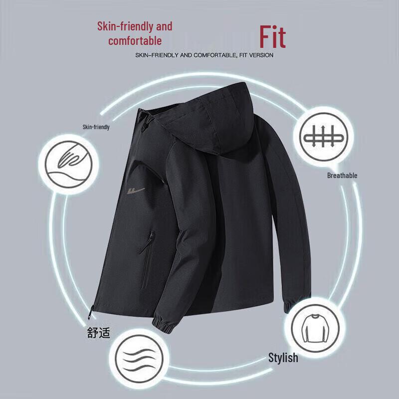 Warrior Men's Spring Hooded Casual Jacket