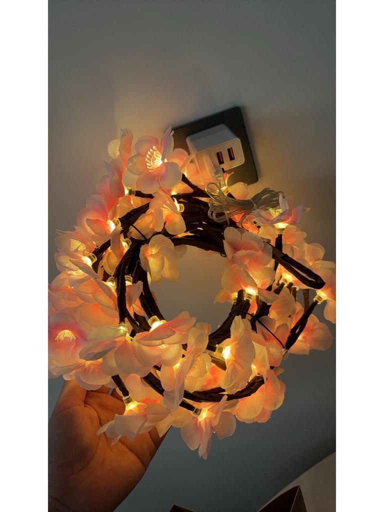 LED Branch Rattan String Lights: Decorative Lighting for Living Room, Bedroom, Holidays, Weddings