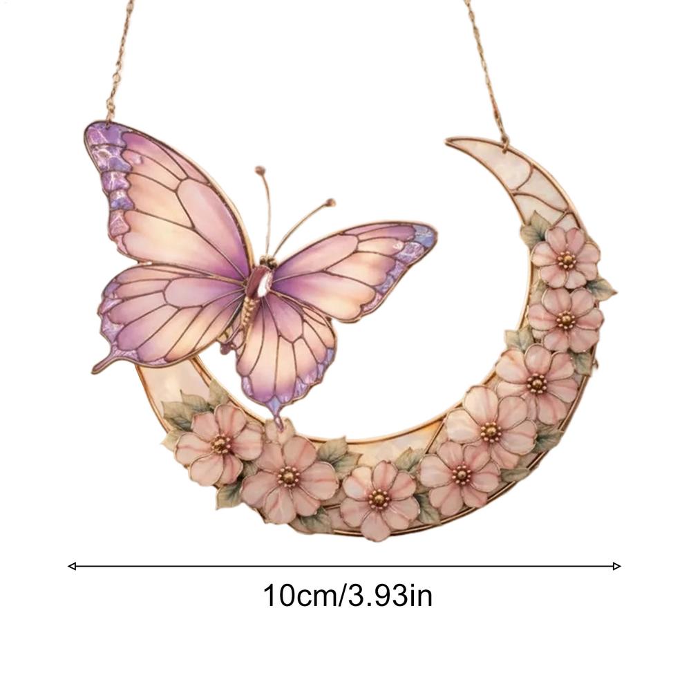 

Butterflies Decorations 2D Stained Decorative Home Decor Outdoor Wall Art Sunlight Catchers For Backyard Patio Balcony Tree