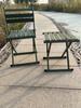 Large Portable Folding Thickened Metal Stool for Outdoor, Fishing, or Picnic Use.