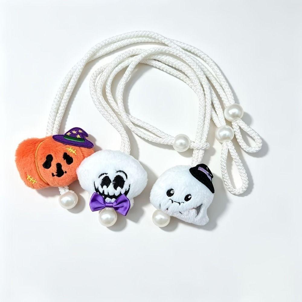 2Pcs Cartoon Halloween Curtain Ties Cute Ghost Curtain Buckles  Holiday Decoration