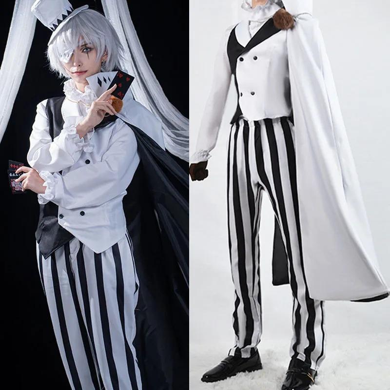 Nikolai Gogol Cosplay Kostym Anime Bungou BSD Säsong 4 Nikolai Cosplay Kappa Mantel Uniform Kostym Peruk Halloween