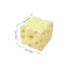 Quishy Cheese Toy, Simulation Cheese, Funny Prank Stress Relief Ball, Decompression Toy, Kids Toy With Soothing Squeezing Sound