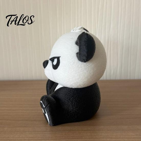 Unique Desk Accessory Angry Panda Figurine, 3D Printed Funny Statue Ornament, Cute Desktop Detailed Animal Ornament Decor for Home Office Room