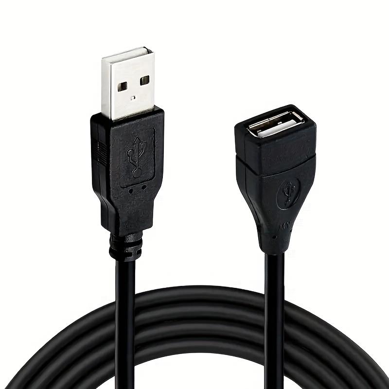 3.3ft USB 2.0 A Male To A Female Data Sync Black Charger Extension Cable Cord USB A for PC Laptop Keyboard Extender Cord