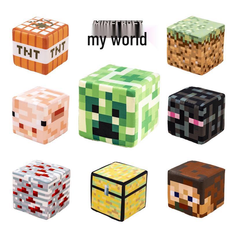 

TNT Block Plush Pillow - Minecraft-Inspired Toy 10cm Block