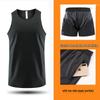 Unisex Quick-Dry Marathon Tank Top & Shorts Set for Summer Athletics