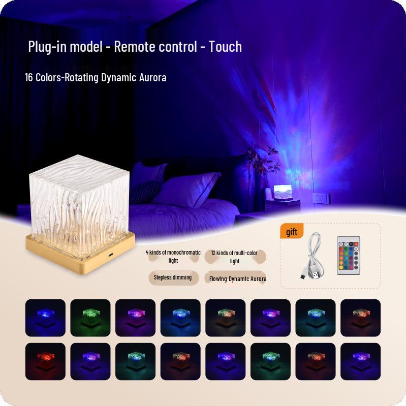 

Bluetooth Starry Sky Night Light: Creative Rotating USB Bedside Projector with Remote Control 3W
