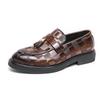 BigSize Tassel Leather FootPairs for Men SpringSeason and FallSeason BrandNew Gentle Patent Leather Tassel FootPairs for Men 46 Retro British