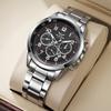 Watch Trendy Brand Casual Men'S Business Trend Three-Eye Decorative Quartz Watch