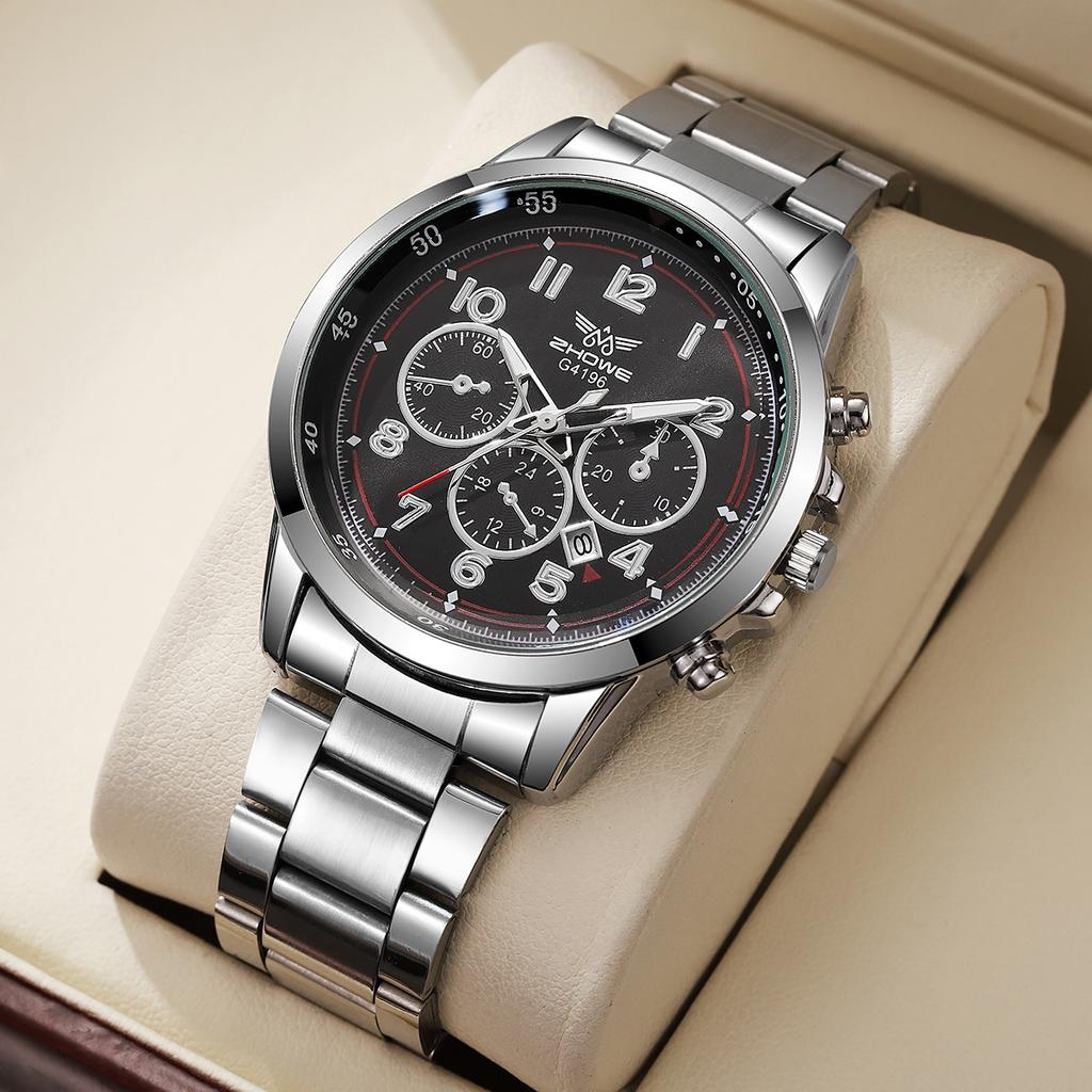 Watch Trendy Brand Casual Men'S Business Trend Three-Eye Decorative Quartz Watch