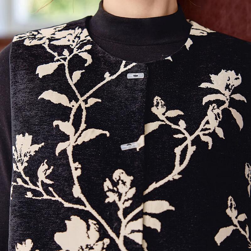 Damen Retro Jacquard Stehkragen Weste