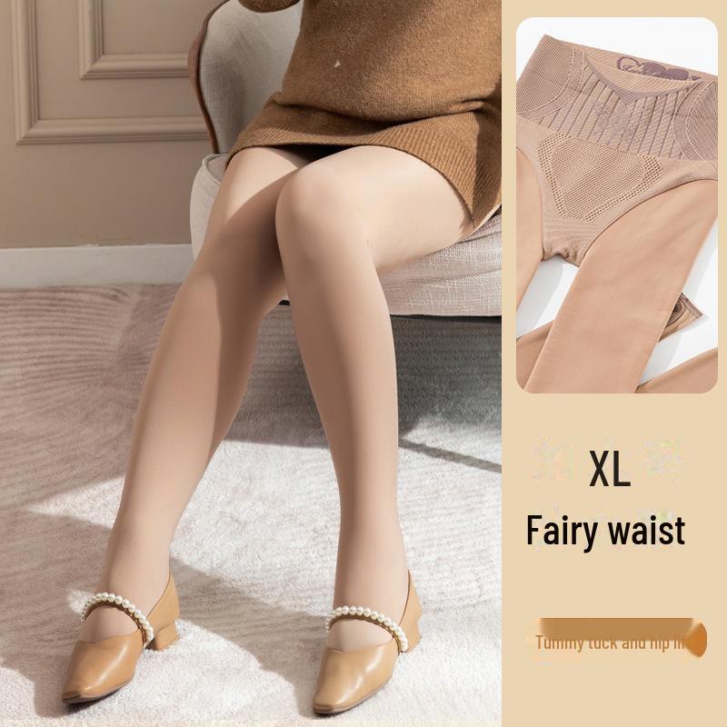Black Sheer Pantyhose with High Waist & Tummy Control - Floral Fairy Design for All Seasons