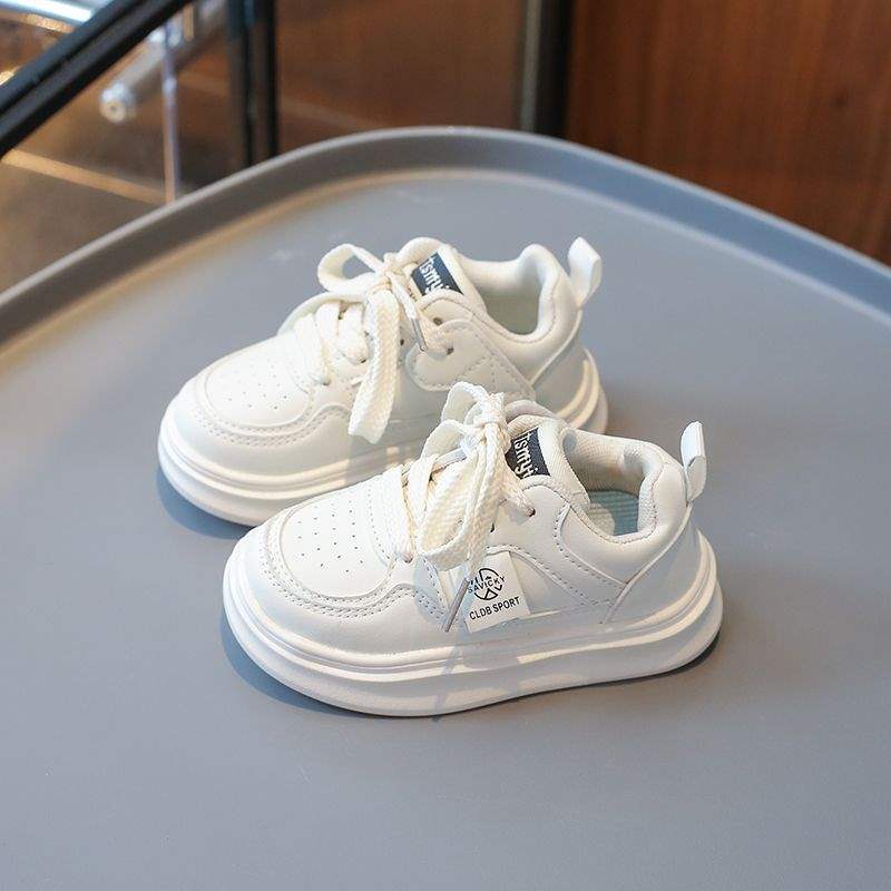 

Spring and Autumn New Children s Shoes Boys Non-slip Soft Sole Baby Shoes Breathable and Lightweight Girls Student Little White Sneakers 21 yards + length 13.5 cm белый