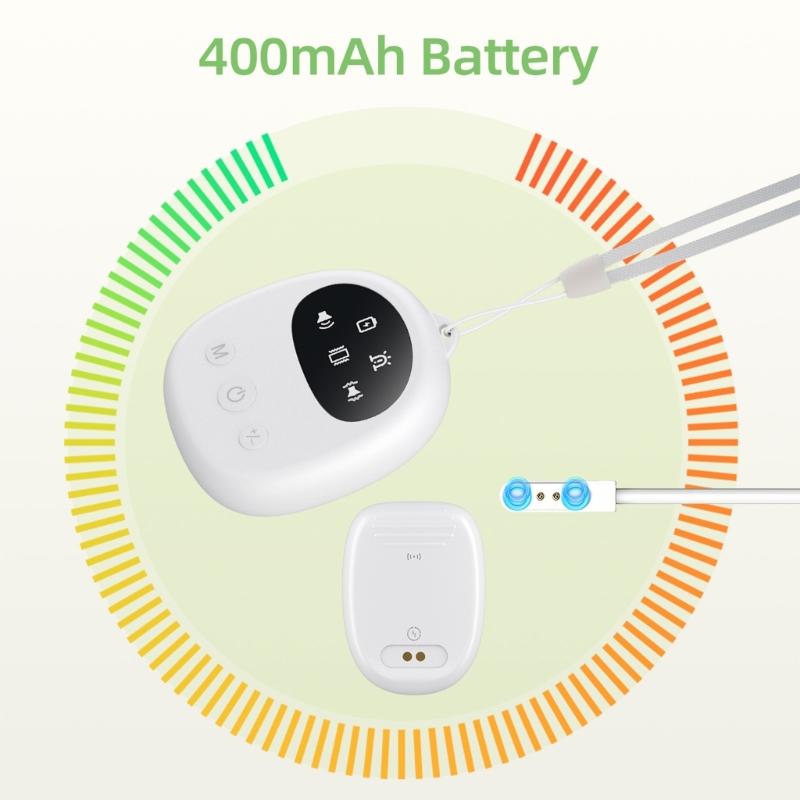 Rechargeable Bed Wetting Alarm Night Urine Alarm for Children and Elderly Feature Music Lighting Vibrating Alerts