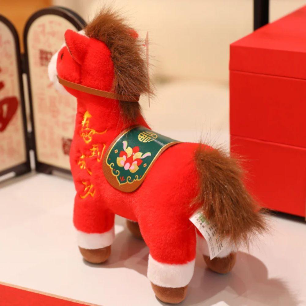 Standing Posture Chinese Zodiac Horse Plush Toy 20cm Size Plush Doll  New Year Celebration