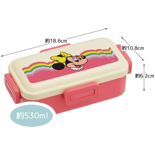 Skater Bento Box Disney Retro Minnie Mouse 530ml Antibacterial Fluffy Dome Lid for Women Made in Japan PFLB6AG-A