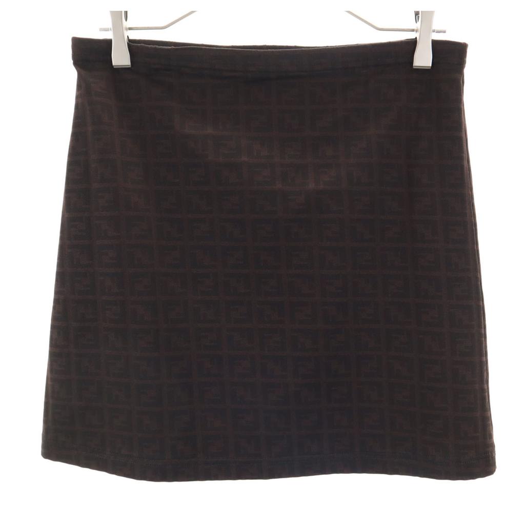 FENDI made in Italy Overall handle Trapezoid Mini skirt 42 Waist rubber Women Used