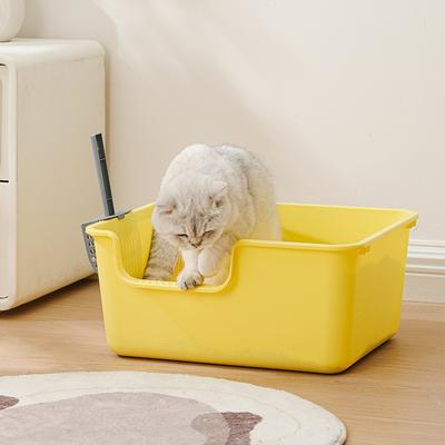 Veľkokapacitná záchodová misa pre mačky Polouzavretá záchodová misa pre mačiatka Anti-striekajúca záchod pre psov Toaleta pre veľké mačky Malé zvieratá Miska pre domáce zvieratá Pieskovisko