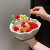 6 Stück Kreative Edelstahl-Kuchengabel Wiederverwendbare Niedliche Obstgabeln Obst-Dessertgabel Geschenke