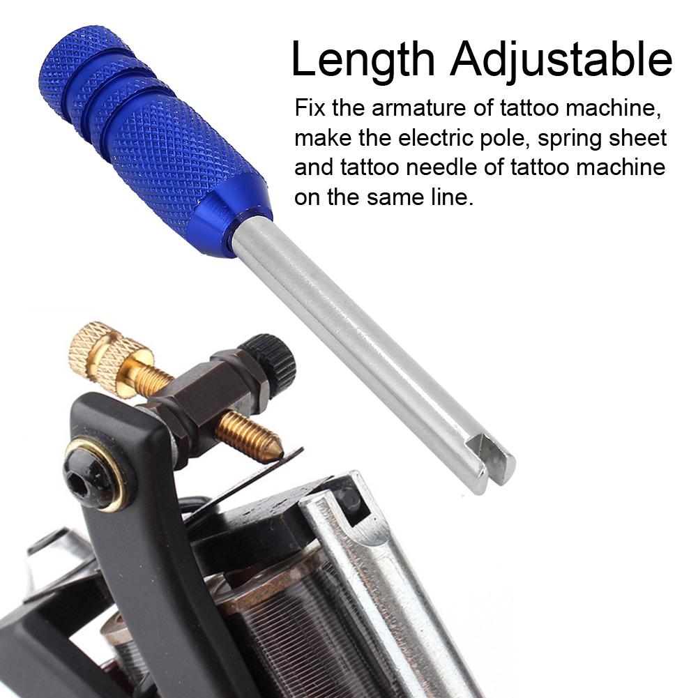 Professional Tattoo Machine Armature Regulator Spring Tattoo Needle Alignment AdjusterBlue
