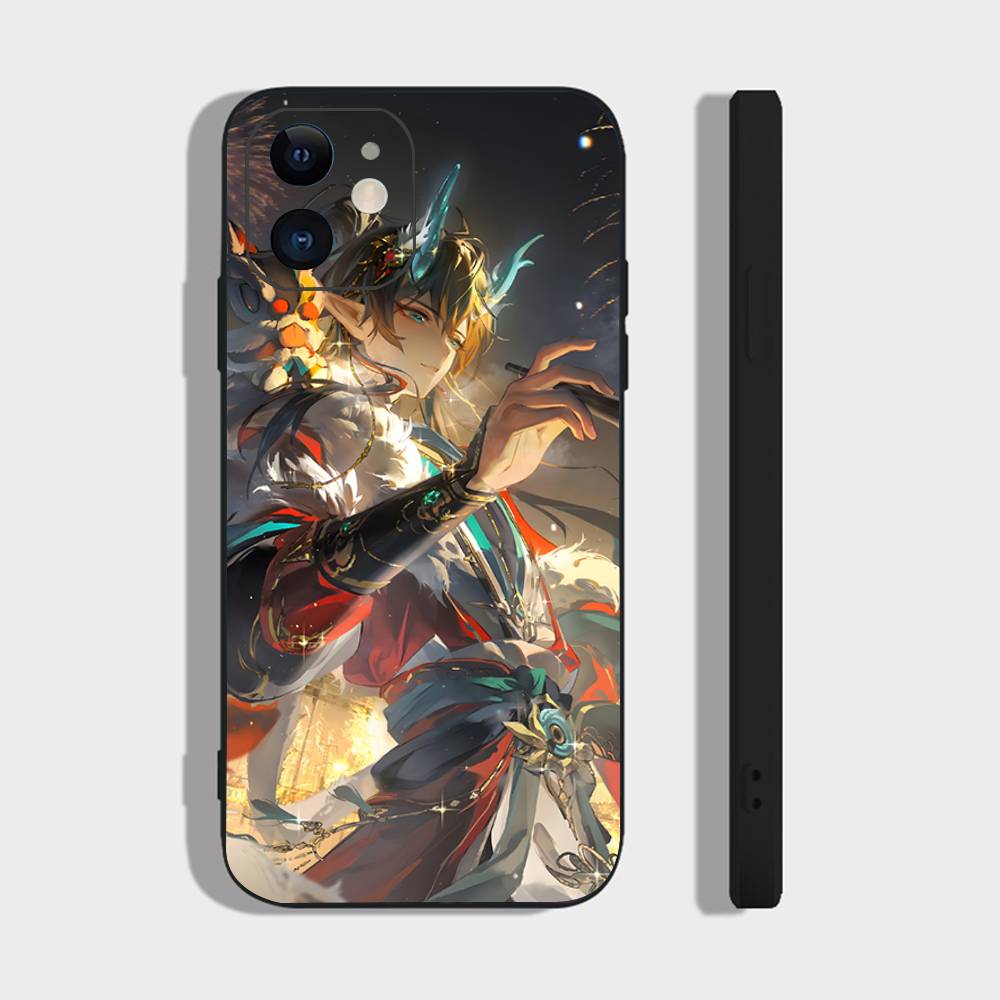 Imbibitor Lunae Game Genshin Impact Phone Case For IPhone 17 Air 16 15 14 13 Pro Max 11 12 Black Silicone Cover