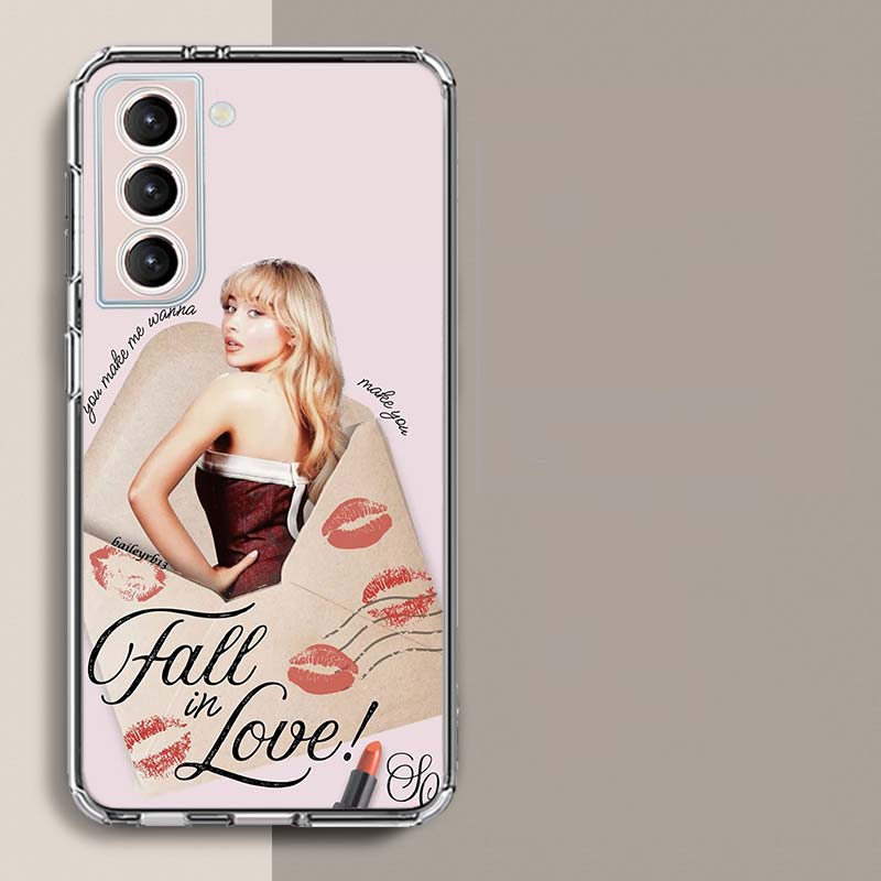 Singer S-Sabrina C-Carpenter Phone Case For Samsung Galaxy S25 Edge S24 S23 FE S21 S20 S10 Plus S22 S26 Ultra Cover Clear Cases