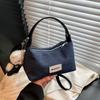 Denim Hand Carry Dumpling Bag Women's Autumn Trendy Retro Niche Casual Shoulder Messenger Bag