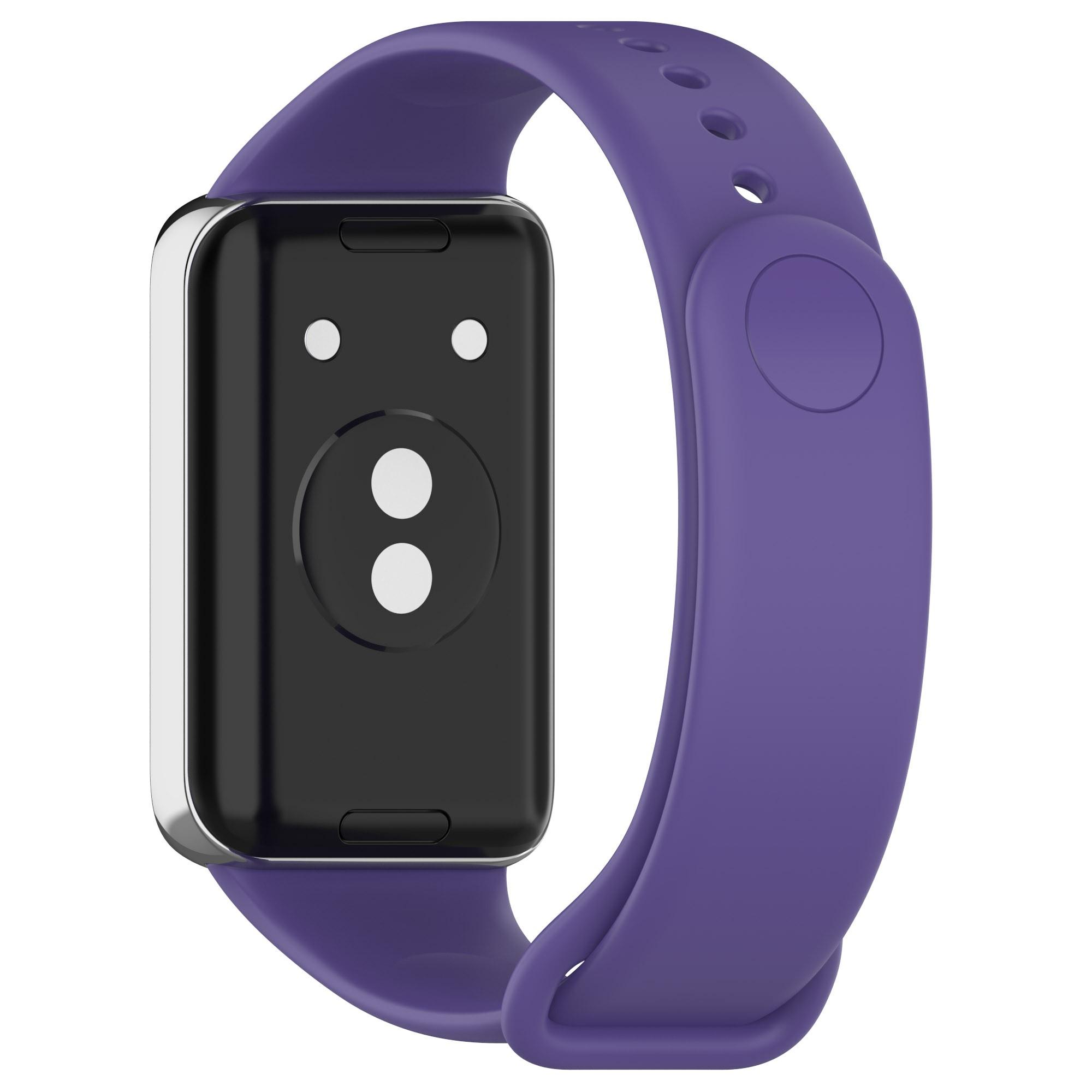 

For Honor Band 9 Silicone Watch Strap Replacement Wrist Band Purple