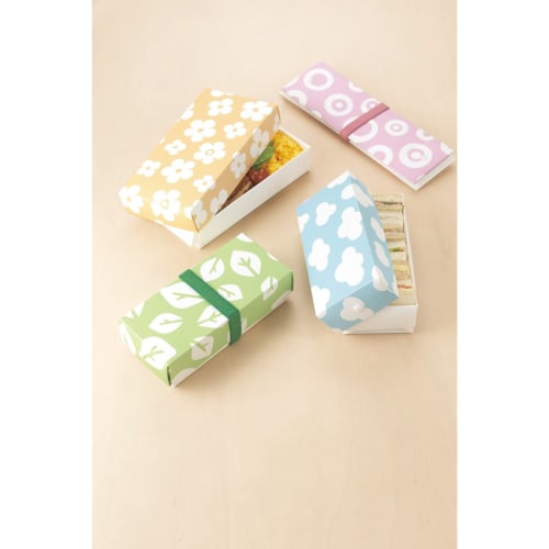 Hosho Foldable Flat Lunch Box, Medium, Hana, Reusable, LB-085-MHA