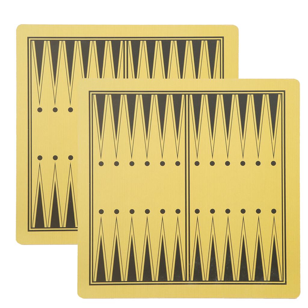 2Pcs Wooden Twosided Chess Board Backgammon Dual Purpose Checkerboard Accessory