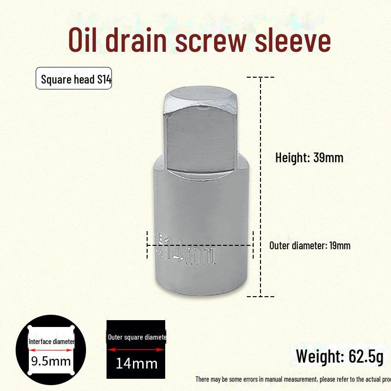 Zestaw śrub do miski olejowej z łbem sześciokątnym i kwadratem 4-kątnym Klucz nasadowy do skrzyni biegów