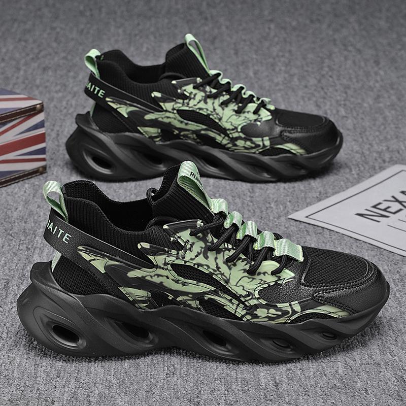 

Autumn and Winter New Men s Shoes Athleisure Shoes Plus-size Trendy Shoes Outdoor Anti-slip and Wear-resistant Running Shoes 48 чёрный