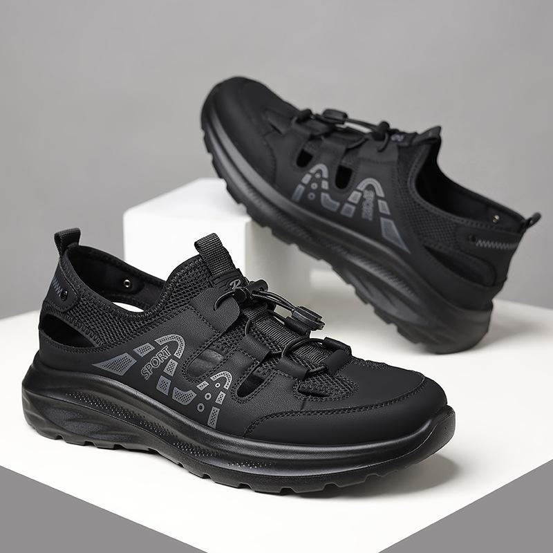 

Summer outdoor men s hiking shoes men s breathable hollow mesh leisure travel men s sports shoes 38