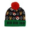 2025 autumn and winter new knitted hat Christmas holiday party LED light Christmas hat