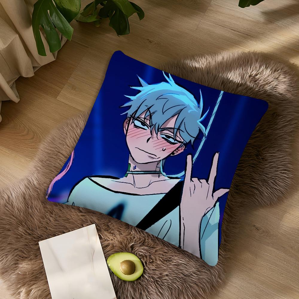 Alien Stage Till Anime Boy cushion cover For Bedroom Car Coffee Shop Room Soft and Living Room Sofa Decorative Pillow Cover Case