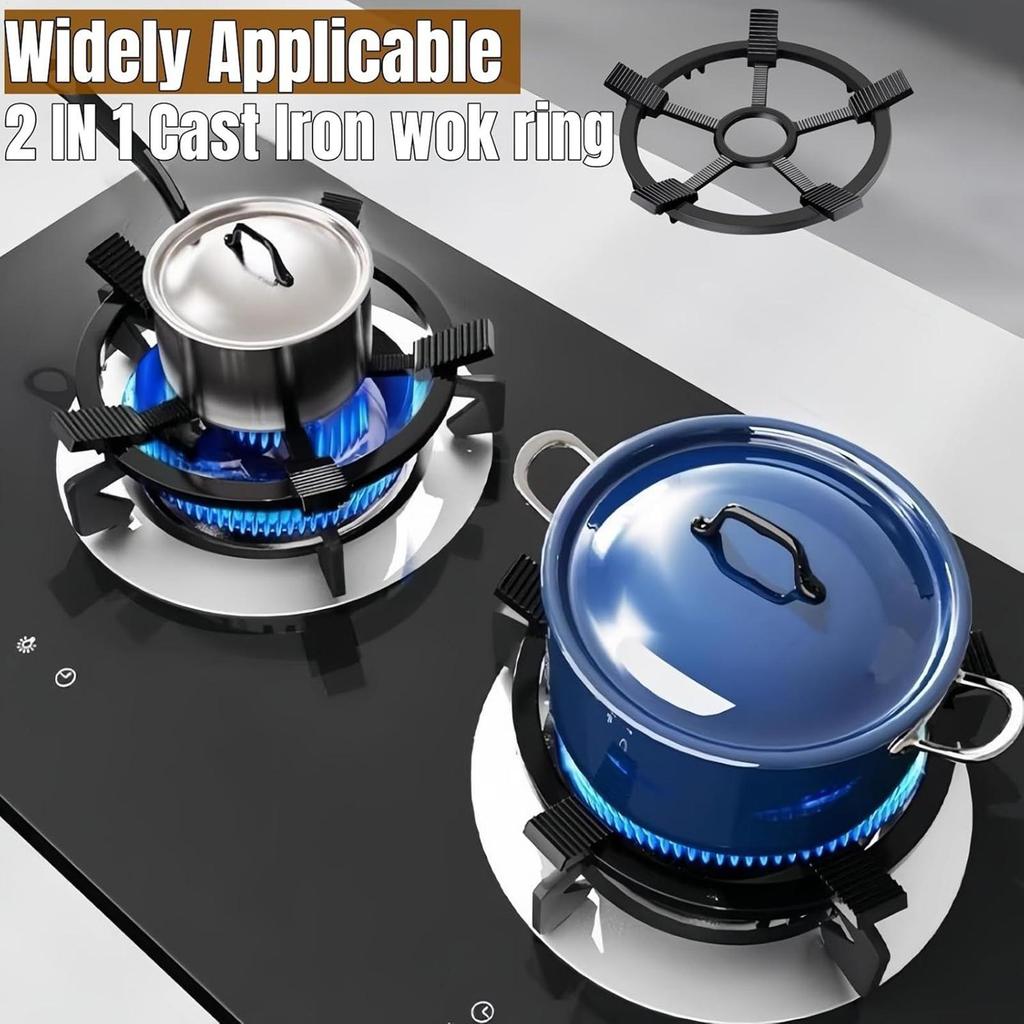 Stove Support Ring Stove Rack with Non Slip Claws Pot Rack for Kitchen Restaurant Cooking Outdoor Camping Daily Meal Party