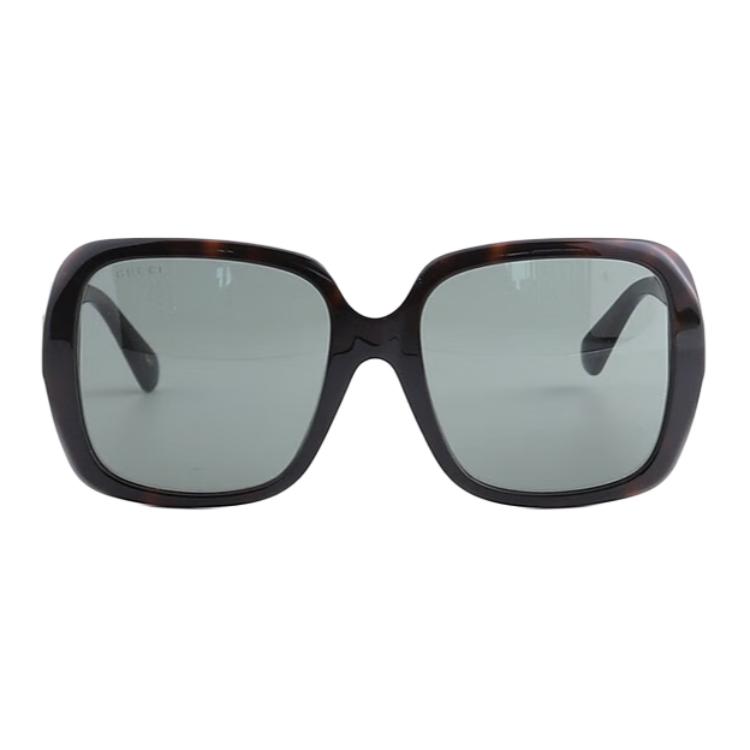 Gucci Avant-Garde Irregular Shape Double G Logo Sunglasses Women sunglasses Black GG1629SA