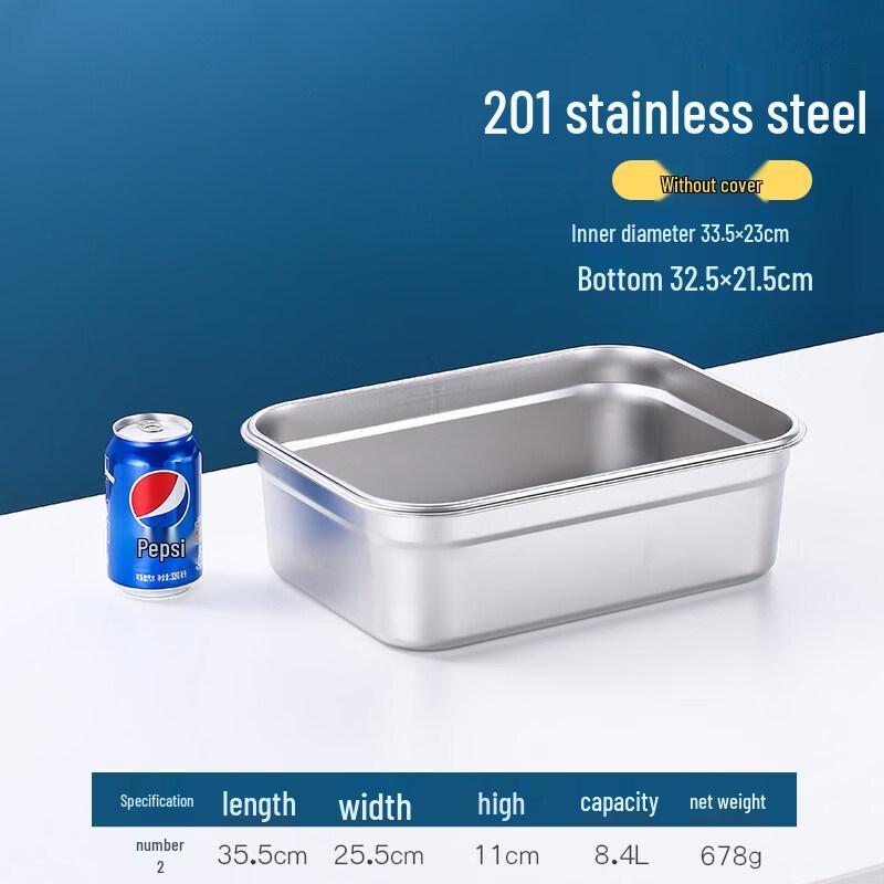 Stainless Steel Rectangular Food Storage Container